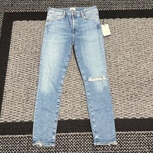 Citizens of Humanity Rocket Ankle Skinny Jeans Womens 30 Mid Rise Distressed NWT